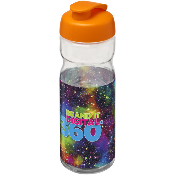 Bouteille publicitaire de sport H2O Base® 650 ml à  clapet Made in Europe