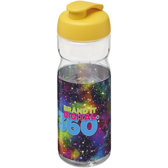 Bouteille publicitaire de sport H2O Base® 650 ml à  clapet Made in Europe