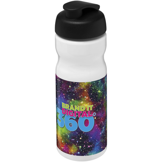 Bouteille publicitaire de sport H2O Base® 650 ml à  clapet Made in Europe