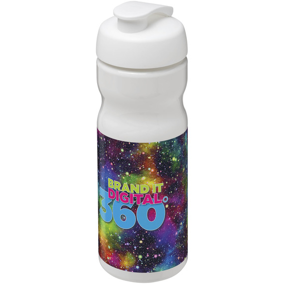 Bouteille publicitaire de sport H2O Base® 650 ml à  clapet Made in Europe