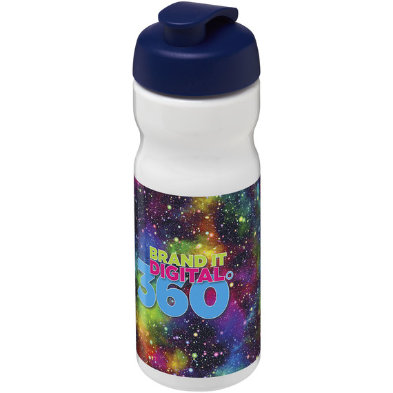 Bouteille publicitaire de sport H2O Base® 650 ml à  clapet Made in Europe