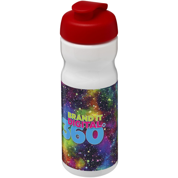 Bouteille publicitaire de sport H2O Base® 650 ml à  clapet Made in Europe