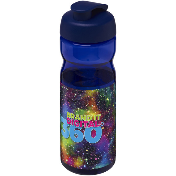 Bouteille publicitaire de sport H2O Base® 650 ml à  clapet Made in Europe