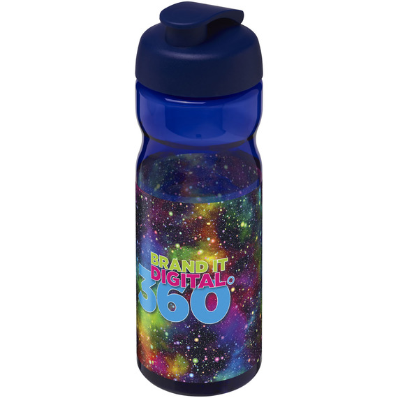 Bouteille publicitaire de sport H2O Base® 650 ml à  clapet Made in Europe