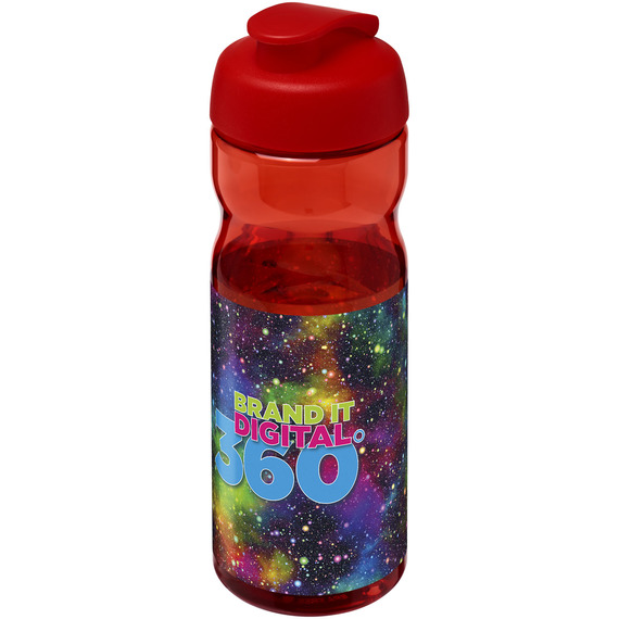 Bouteille publicitaire de sport H2O Base® 650 ml à  clapet Made in Europe