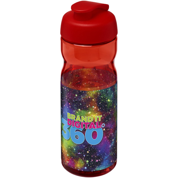 Bouteille publicitaire de sport H2O Base® 650 ml à  clapet Made in Europe