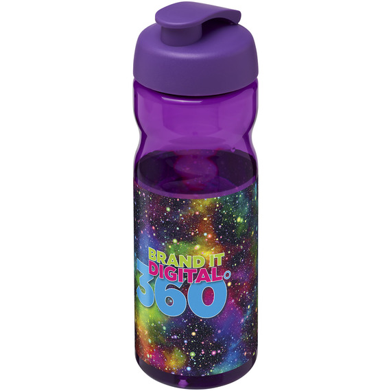 Bouteille publicitaire de sport H2O Base® 650 ml à  clapet Made in Europe