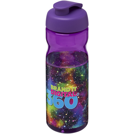 Bouteille publicitaire de sport H2O Base® 650 ml à  clapet Made in Europe