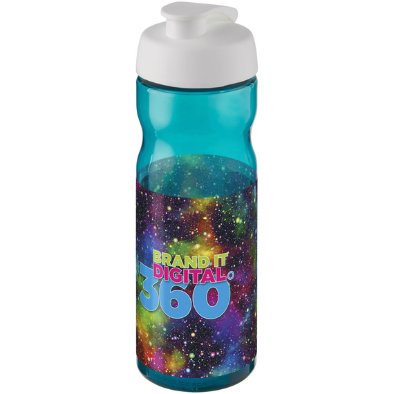 Bouteille publicitaire de sport H2O Base® 650 ml à  clapet Made in Europe