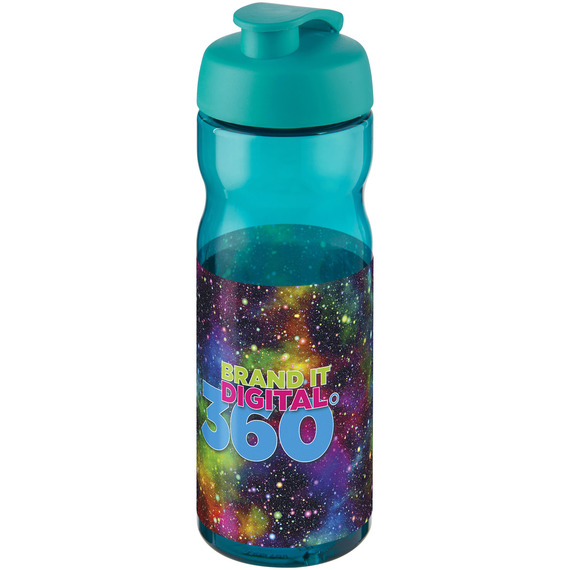 Bouteille publicitaire de sport H2O Base® 650 ml à  clapet Made in Europe