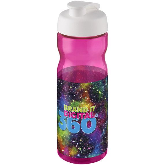 Bouteille publicitaire de sport H2O Base® 650 ml à  clapet Made in Europe