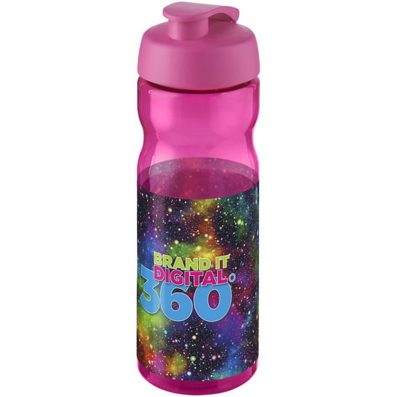 Bouteille publicitaire de sport H2O Base® 650 ml à  clapet Made in Europe