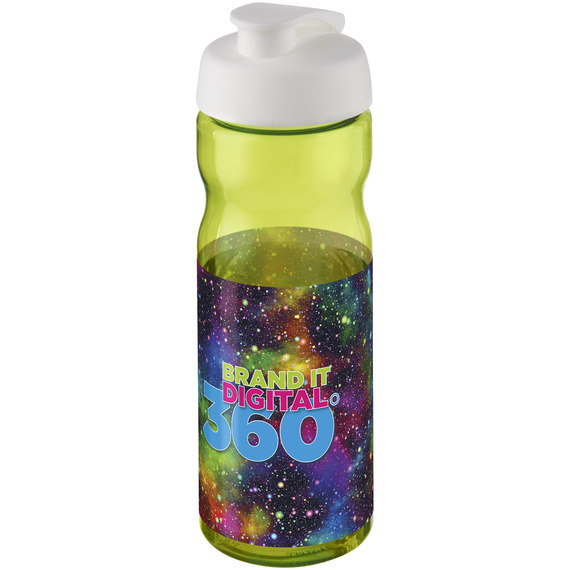 Bouteille publicitaire de sport H2O Base® 650 ml à  clapet Made in Europe