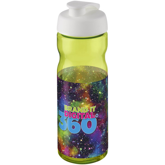 Bouteille publicitaire de sport H2O Base® 650 ml à  clapet Made in Europe