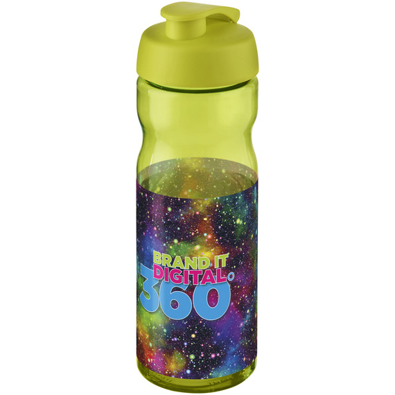 Bouteille publicitaire de sport H2O Base® 650 ml à  clapet Made in Europe