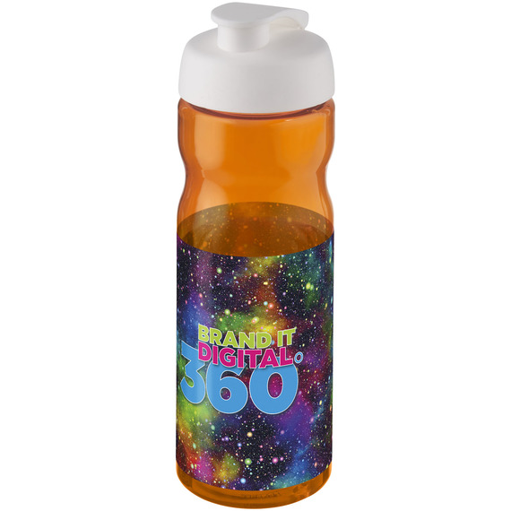 Bouteille publicitaire de sport H2O Base® 650 ml à  clapet Made in Europe