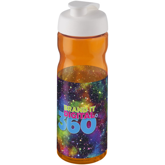 Bouteille publicitaire de sport H2O Base® 650 ml à  clapet Made in Europe