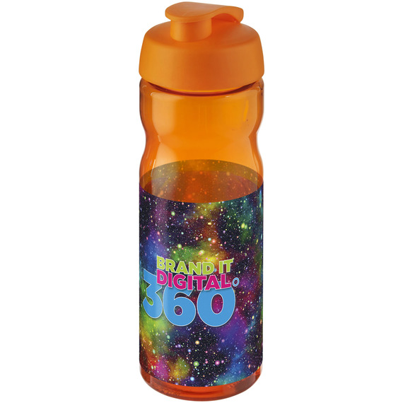 Bouteille publicitaire de sport H2O Base® 650 ml à  clapet Made in Europe