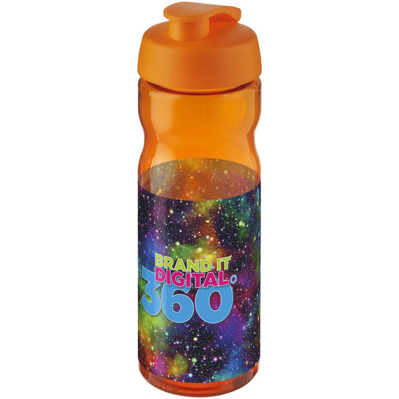 Bouteille publicitaire de sport H2O Base® 650 ml à  clapet Made in Europe