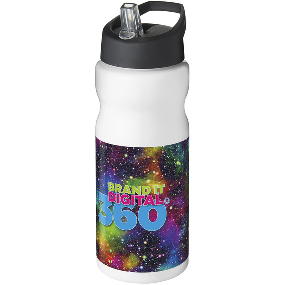 Bouteille publicitaire de sport H2O Base® 650 ml à  clapet goulot Made in Europe