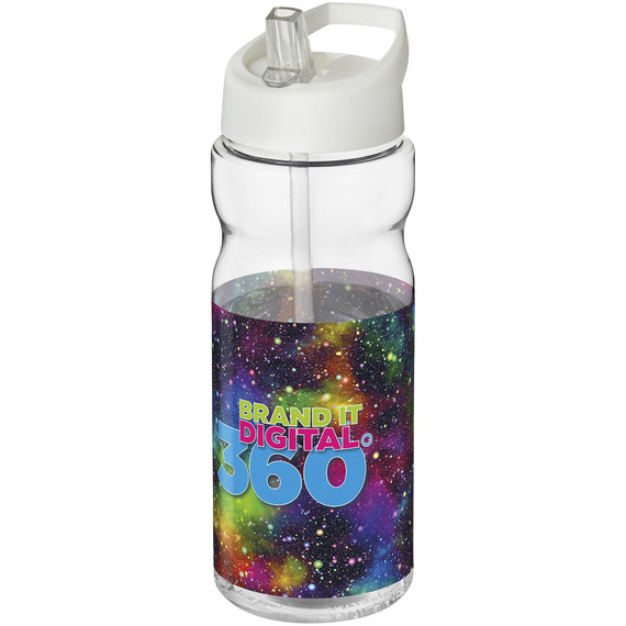 Bouteille publicitaire de sport H2O Base® 650 ml à  clapet goulot Made in Europe