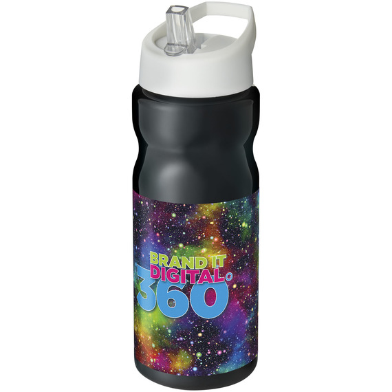 Bouteille publicitaire de sport H2O Base® 650 ml à  clapet goulot Made in Europe