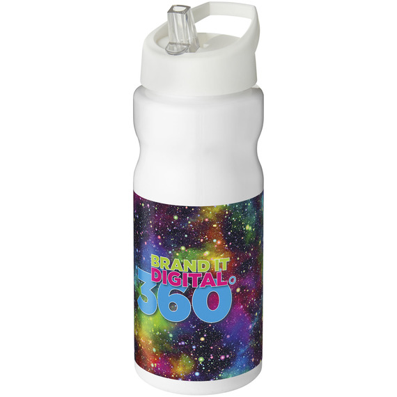 Bouteille publicitaire de sport H2O Base® 650 ml à  clapet goulot Made in Europe