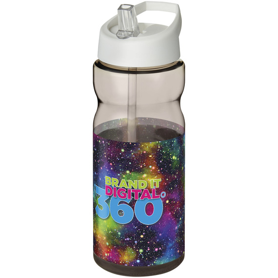 Bouteille publicitaire de sport H2O Base® 650 ml à  clapet goulot Made in Europe