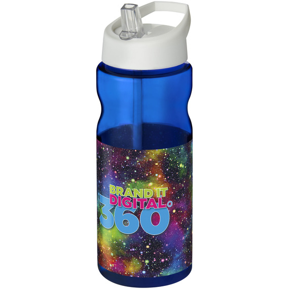 Bouteille publicitaire de sport H2O Base® 650 ml à  clapet goulot Made in Europe