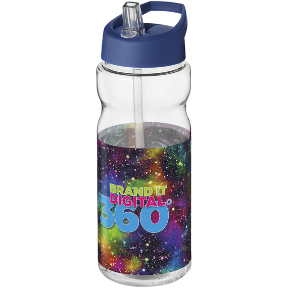 Bouteille publicitaire de sport H2O Base® 650 ml à  clapet goulot Made in Europe