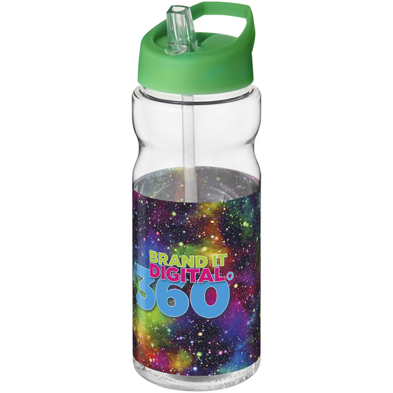 Bouteille publicitaire de sport H2O Base® 650 ml à  clapet goulot Made in Europe