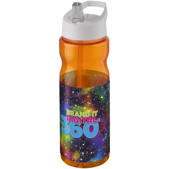 Bouteille publicitaire de sport H2O Base® 650 ml à  clapet goulot Made in Europe