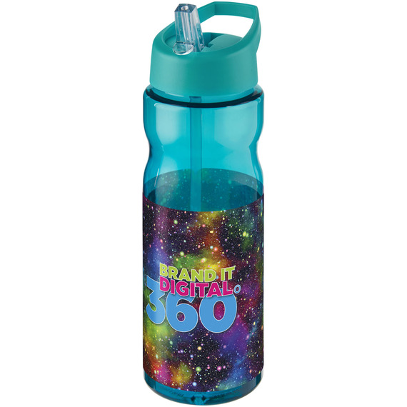 Bouteille publicitaire de sport H2O Base® 650 ml à  clapet goulot Made in Europe