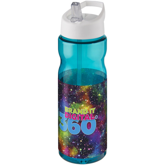 Bouteille publicitaire de sport H2O Base® 650 ml à  clapet goulot Made in Europe