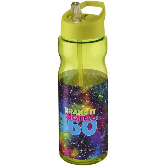 Bouteille publicitaire de sport H2O Base® 650 ml à  clapet goulot Made in Europe