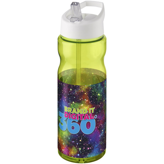 Bouteille publicitaire de sport H2O Base® 650 ml à  clapet goulot Made in Europe