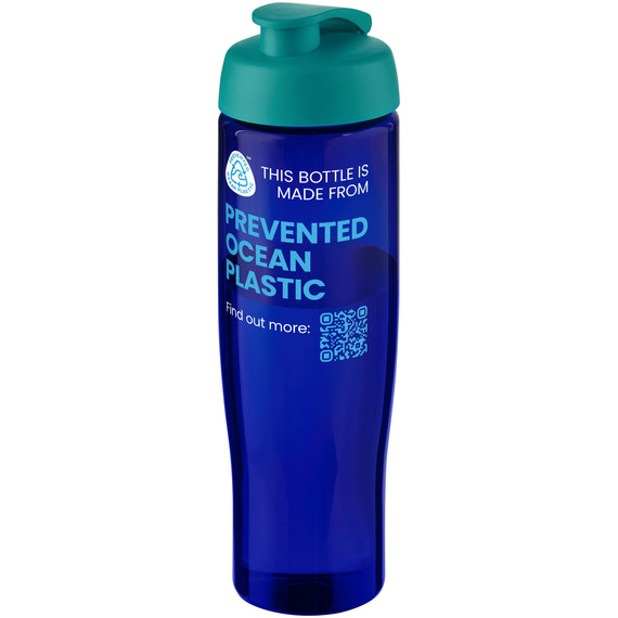 Bouteille publicitaire de sport H2O Active® Eco Tempo de 700 ml avec couvercle à bec verseur