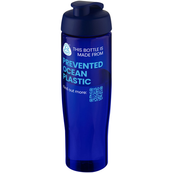 Bouteille publicitaire de sport H2O Active® Eco Tempo de 700 ml avec couvercle à bec verseur