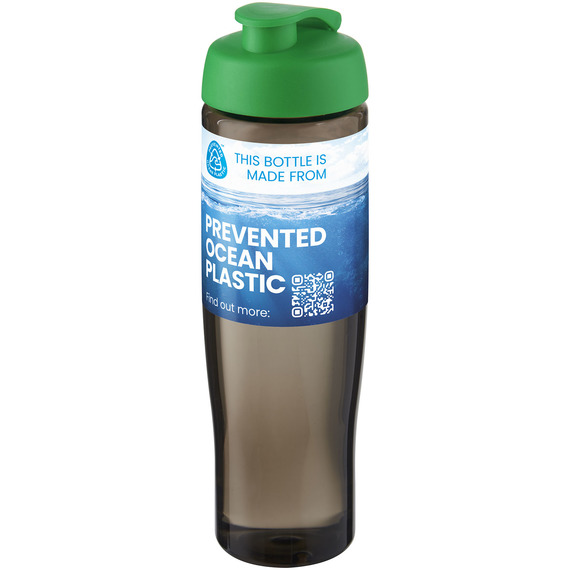 Bouteille publicitaire de sport H2O Active® Eco Tempo de 700 ml avec couvercle à bec verseur