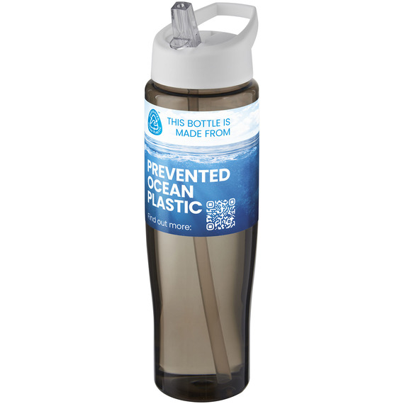 Bouteille de sport publicitaire H2O Active® Eco Tempo de 700 ml avec couvercle à bec verseur