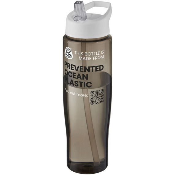 Bouteille de sport publicitaire H2O Active® Eco Tempo de 700 ml avec couvercle à bec verseur