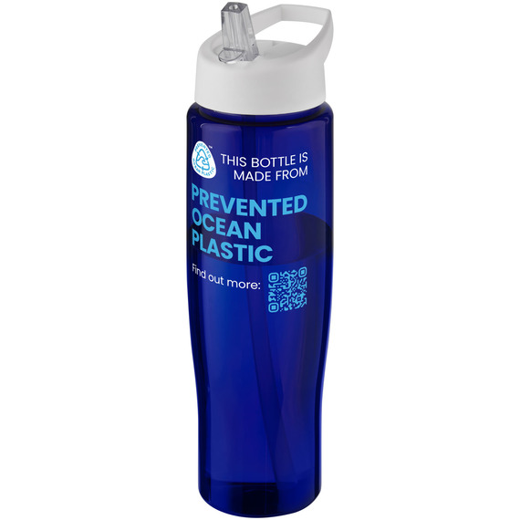 Bouteille de sport publicitaire H2O Active® Eco Tempo de 700 ml avec couvercle à bec verseur