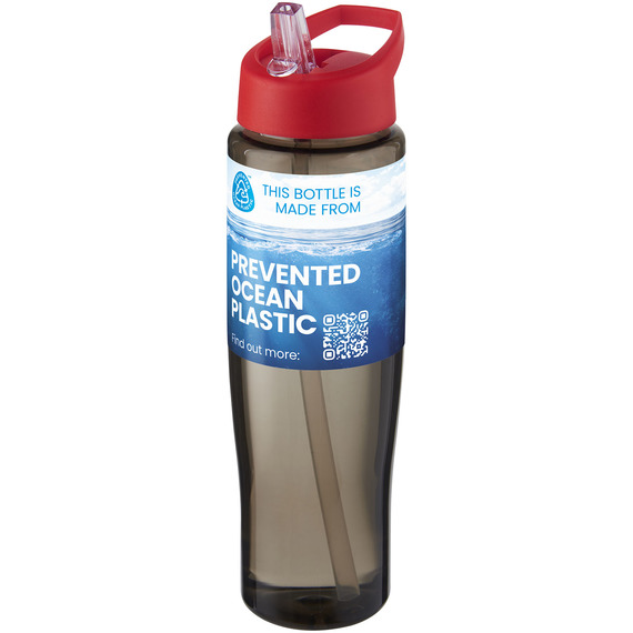 Bouteille de sport publicitaire H2O Active® Eco Tempo de 700 ml avec couvercle à bec verseur