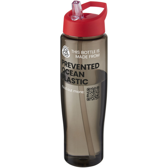 Bouteille de sport publicitaire H2O Active® Eco Tempo de 700 ml avec couvercle à bec verseur