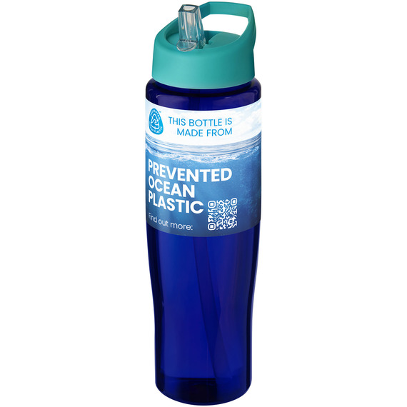 Bouteille de sport publicitaire H2O Active® Eco Tempo de 700 ml avec couvercle à bec verseur