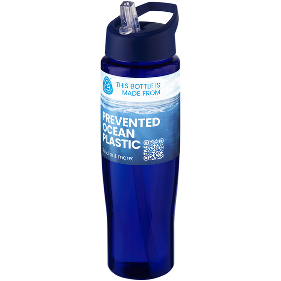 Bouteille de sport publicitaire H2O Active® Eco Tempo de 700 ml avec couvercle à bec verseur