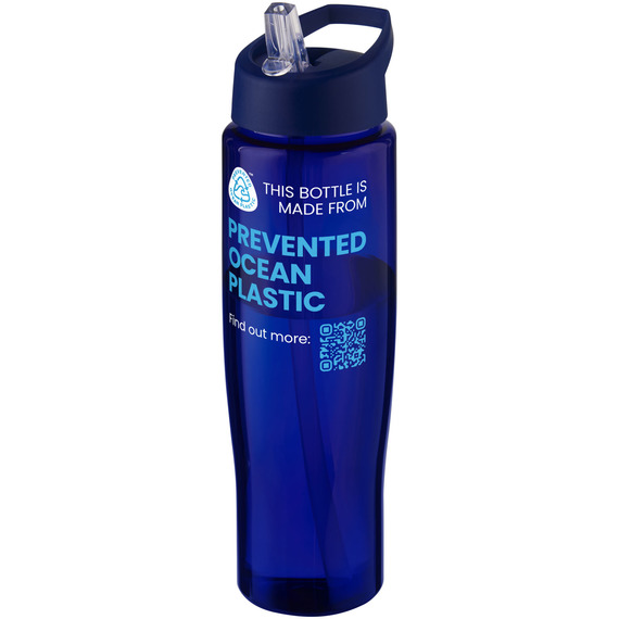 Bouteille de sport publicitaire H2O Active® Eco Tempo de 700 ml avec couvercle à bec verseur