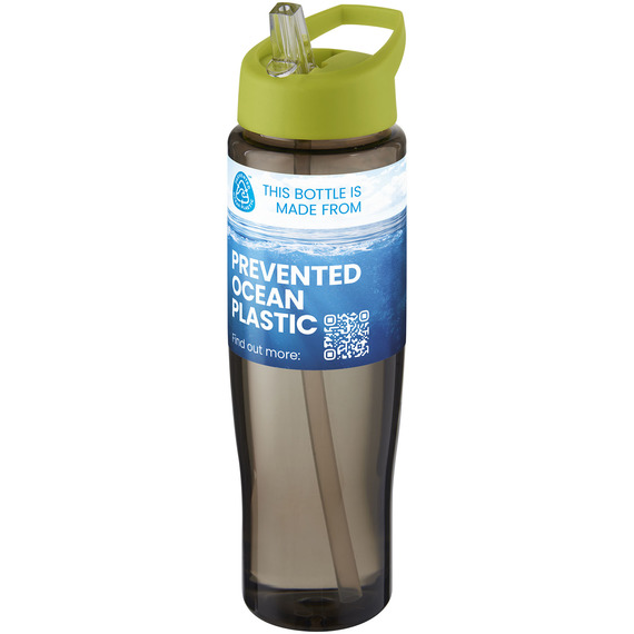 Bouteille de sport publicitaire H2O Active® Eco Tempo de 700 ml avec couvercle à bec verseur