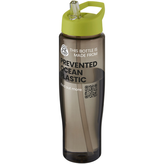 Bouteille de sport publicitaire H2O Active® Eco Tempo de 700 ml avec couvercle à bec verseur