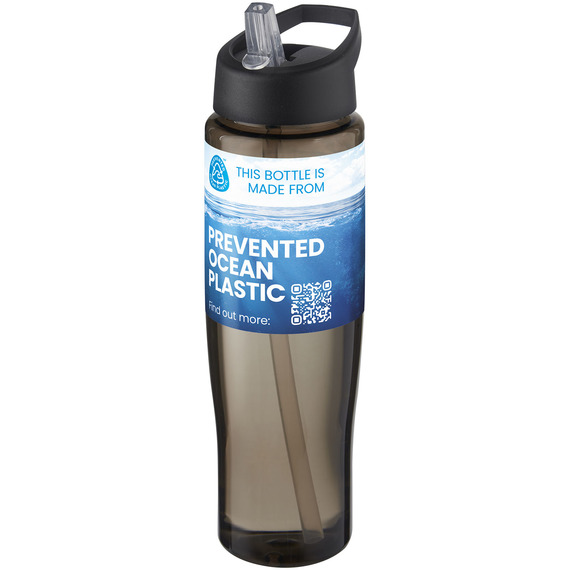 Bouteille de sport publicitaire H2O Active® Eco Tempo de 700 ml avec couvercle à bec verseur